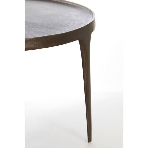 Barna kerek dohányzóasztal szett 2 db-os ø 75 cm Tobias – Light & Living-image-2