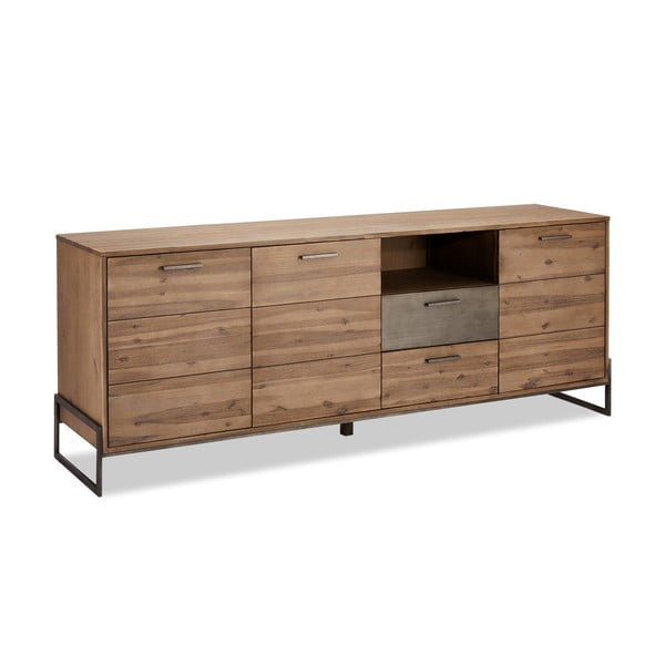 Mallorca nagyméretű barna tömörfa komód - Furnhouse-image-2