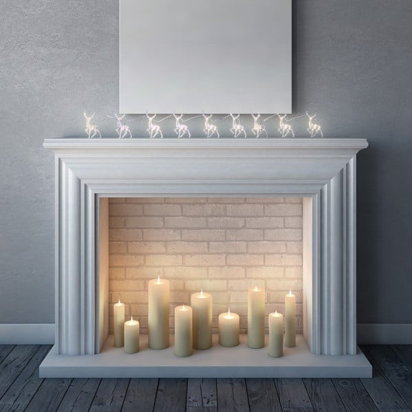 Deer rénszarvas alakú fényfüzér, 10 izzós, hossz 1,65 m - DecoKing-image-1