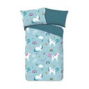 Egyszemélyes flanel gyerek ágyneműhuzat 140x200 cm Snowycorn – Good Morning