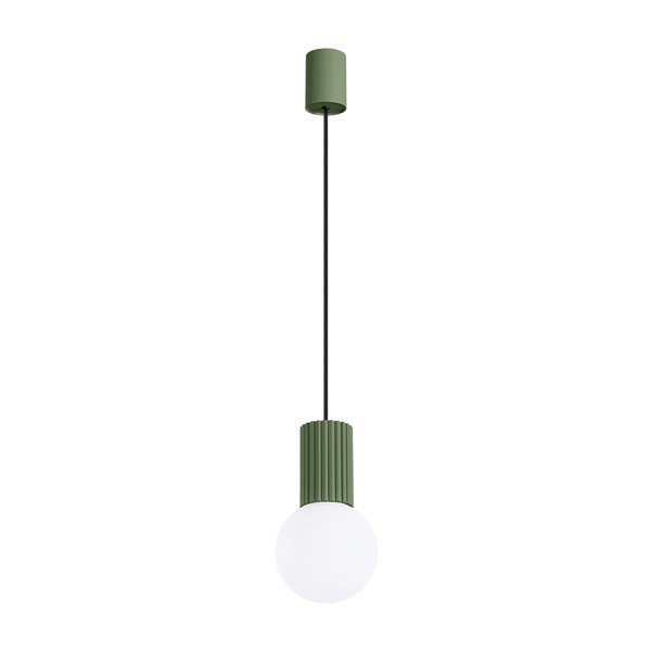 Zöld opálüveg függőlámpa ø 12 cm Orbital – Sollux