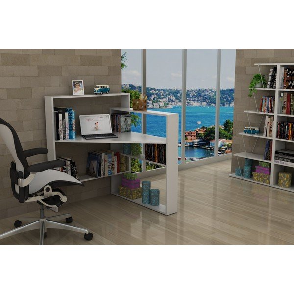 Rafevi Pisagor fehér íróasztal tárolóval-image-4