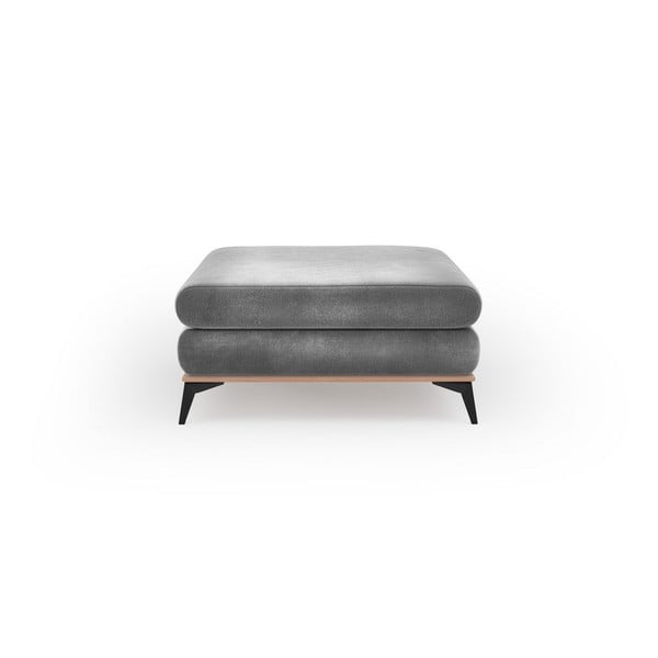 Astre szürke puff bársony kárpittal - Windsor & Co Sofas-image-2