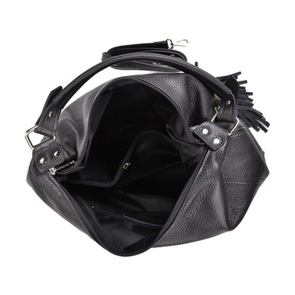 Bruhna fekete bőr kézitáska - Sofia Cardoni-image-2