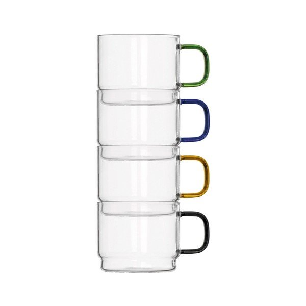 Üveg bögre szett 4 db-os 350 ml Bridge – Brandani-image-2
