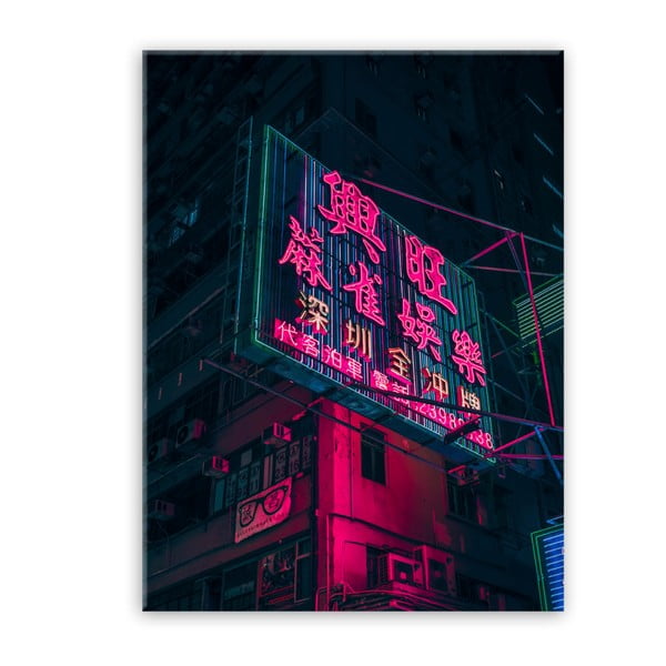 Glasspik Neon Billboard kép, 80 x 120 cm - Styler