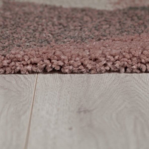 Nuru rózsaszín-szürke szőnyeg, 60 x 230 cm - Flair Rugs-image-3