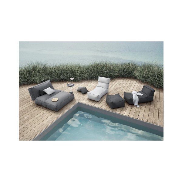 Világoskék párnázott kerti napozóágy STAY – Blomus-image-3