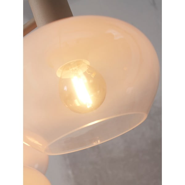 Fehér függőlámpa üveg búrával ø 43 cm Bologna – it's about RoMi-image-2