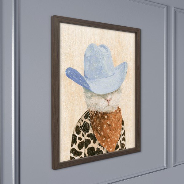 Nyomtatott keretezett kép 30x40 cm Howdy Cat – Styler-image-1