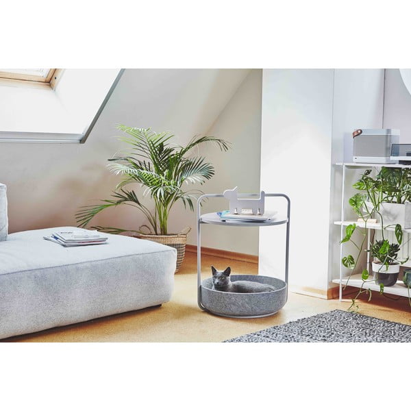 Kerek tárolóasztal ø 50 cm Tavolino Concrete – MiaCara-image-1