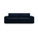 Sötétkék buklé kinyitható kanapé 247 cm Jodie – Micadoni Home