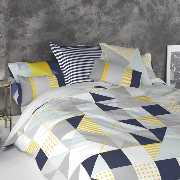 Geo Dot 2 db pamut párnahuzat - Blanc-image-1