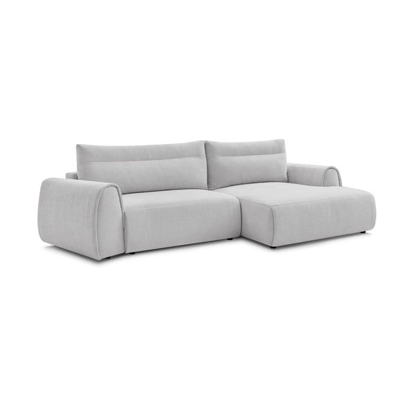 Világosszürke sarokkanapé Aden – Bobochic Paris-image-3