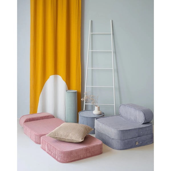 Világosbarna kordbársony párna gyerek kanapéhoz Block – Wigiwama-image-2