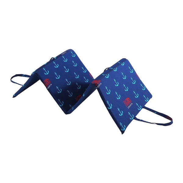 Kék kerti székpárna napozóágyra 49x137 cm   Anchors – B.E.S.