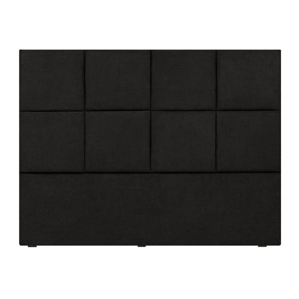 Barletta fekete ágytámla, 140 x 120 cm - Mazzini Sofas