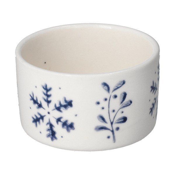 Porcelán gyertyatartó karácsonyi mintával – Dakls