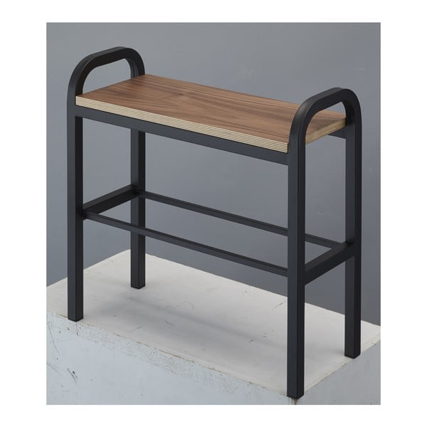 Fekete-natúr színű fém cipőtartó Tower – YAMAZAKI-image-2