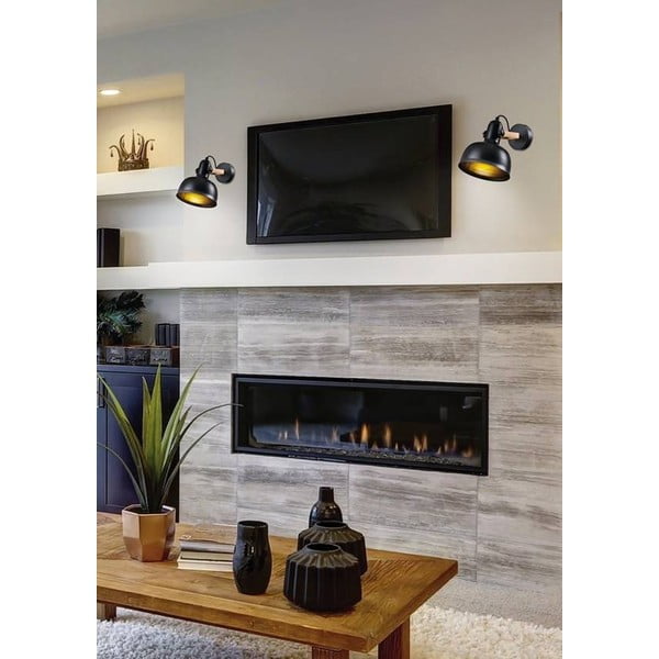 Fekete fém fali lámpa Reno – Candellux Lighting-image-1