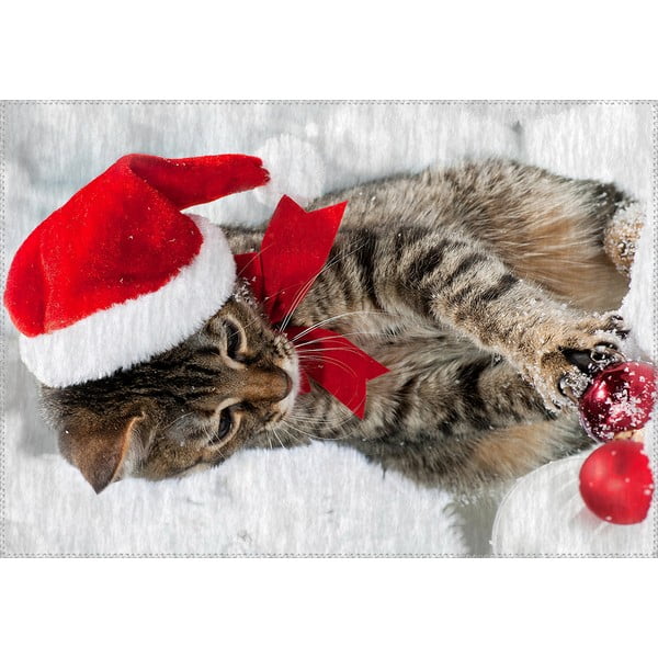Christmas Period Kitten szőnyeg, 50 x 80 cm - Vitaus