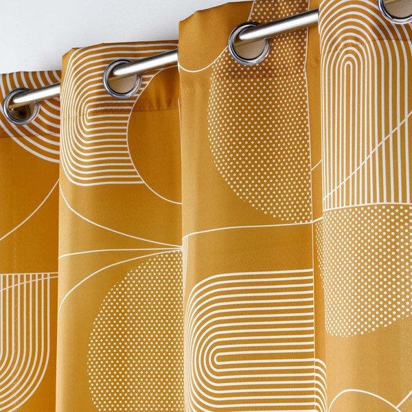 Rézszínű függöny 140x280 cm Esquisse – douceur d'intérieur-image-1