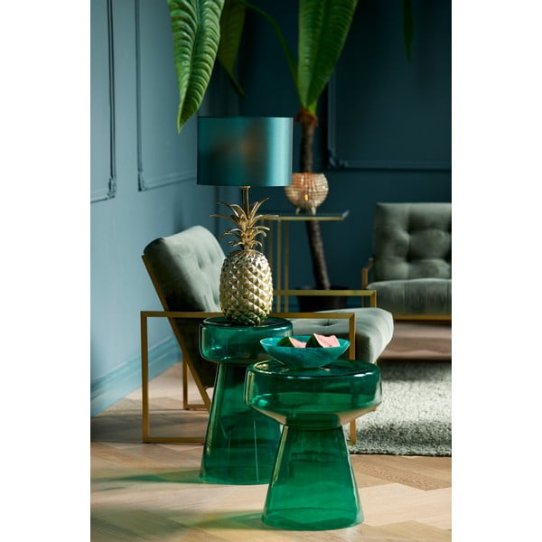 Üveg kerek tárolóasztal ø 37 cm Dakwa – Light & Living-image-1