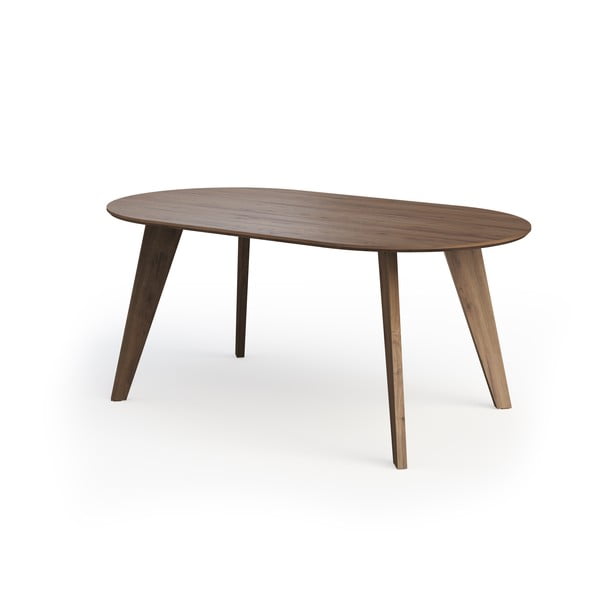 Natúr színű étkezőasztal diófa dekoros asztallappal 100x180 cm Lago – TemaHome-image-3