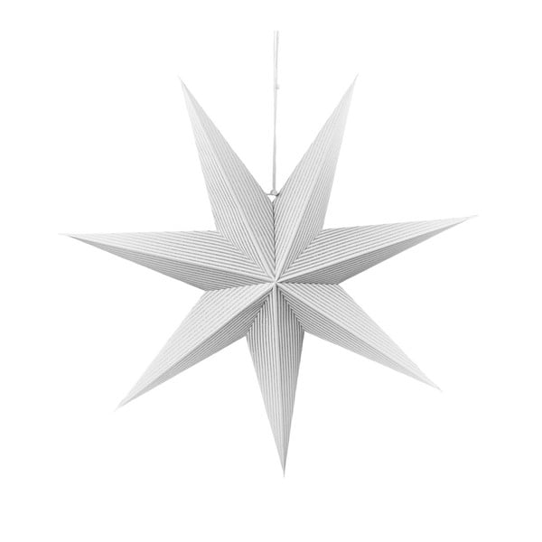 Magica ezüst-fehér dekorációs papírcsillag, ⌀ 60 cm - Butlers