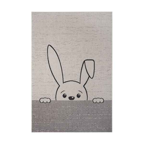 Bunny krémszínű szőnyeg gyerekeknek, 120x170 cm - Ragami