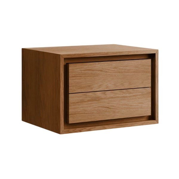 Barna teakfa fali mosdó alatti szekrény 60x40 cm Kenta – Kave Home