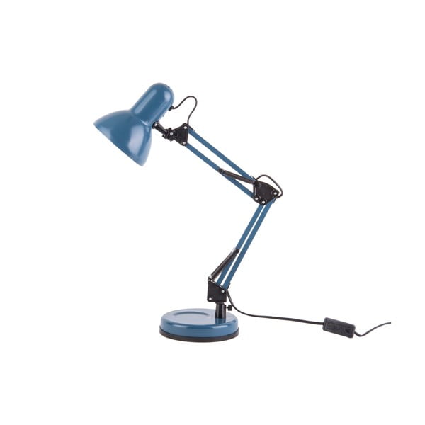Hobby kék asztali lámpa fekete részletekkel, ø 12,5 cm - Leitmotiv