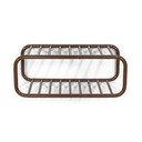 Sötétbarna fém függő cipőtartó 72x28x35 cm Retro – Spinder Design