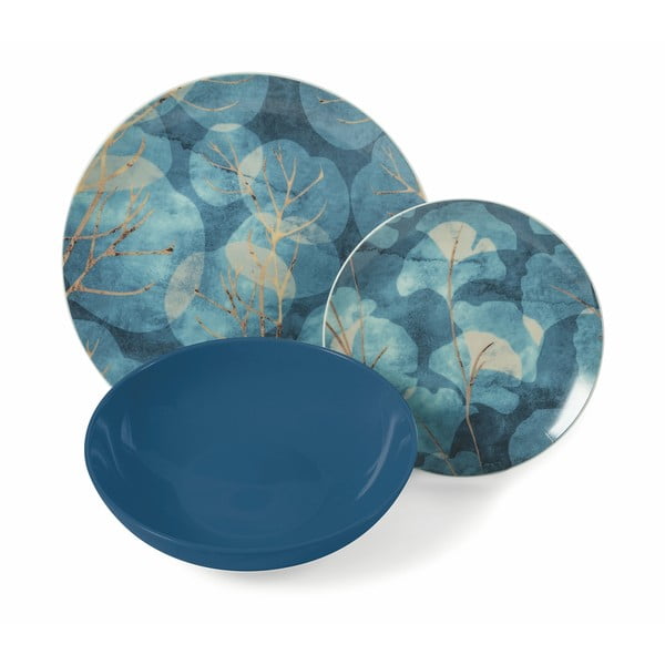 Dream 18 db-os kék porcelán és agyagkerámia étkészlet - VDE Tivoli 1996-image-1