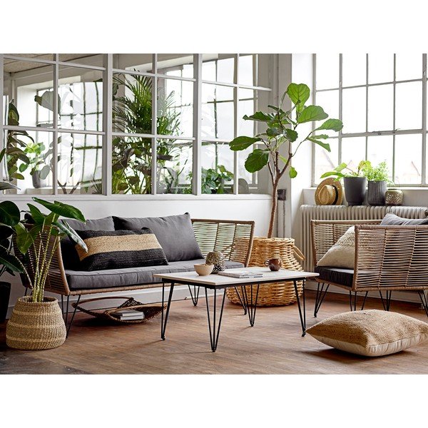 Fém kerti dohányzóasztal 60x90 cm Mundo – Bloomingville-image-1