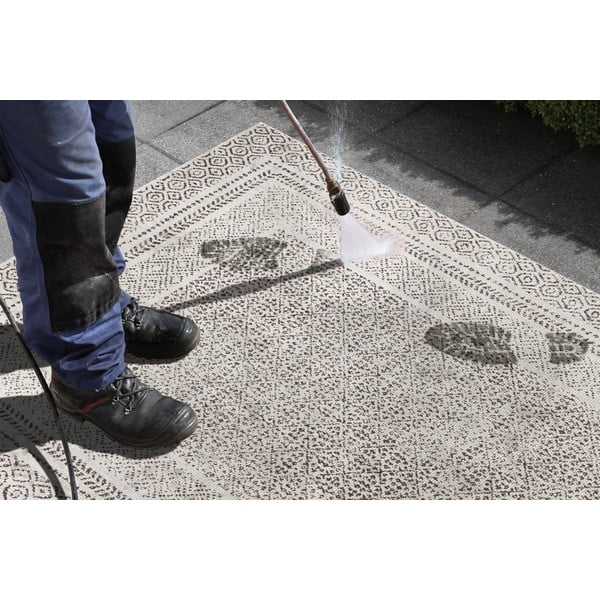 Berlin fekete-fehér kültéri futószőnyeg, 80x250 cm - Ragami-image-1