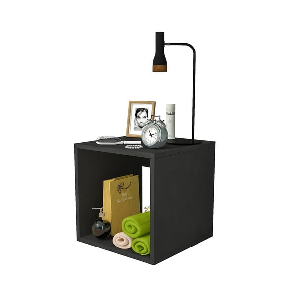 Fekete éjjeliszekrény Biga – Gauge Concept-image-2