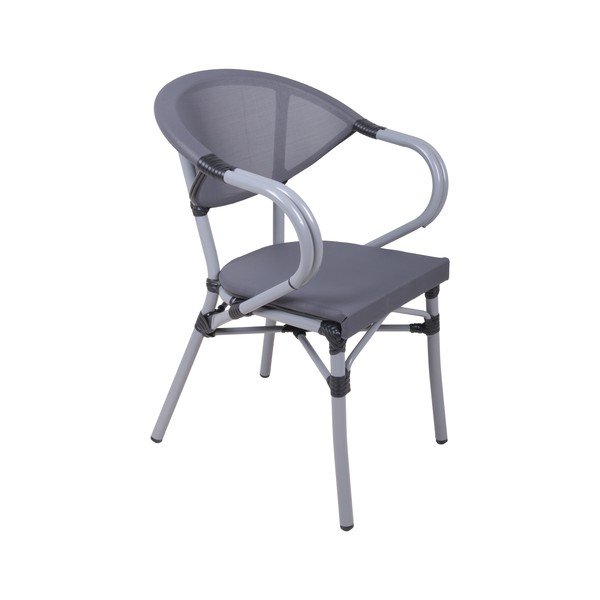 Szürke fém kerti szék Toskana – Garden Pleasure-image-1