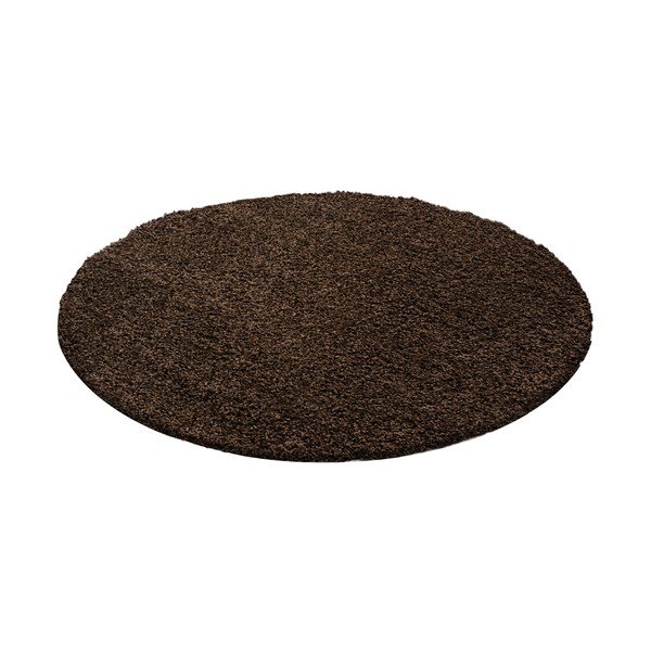 Sötétbarna kerek szőnyeg ø 160 cm Life – Ayyildiz Carpets