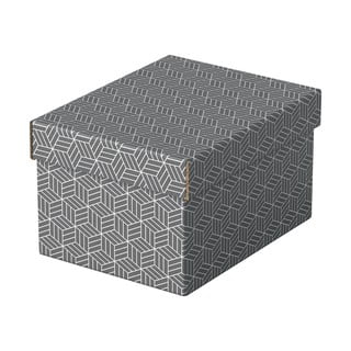 3 db szürke tárolódoboz, 20 x 25,5 cm - Esselte Home