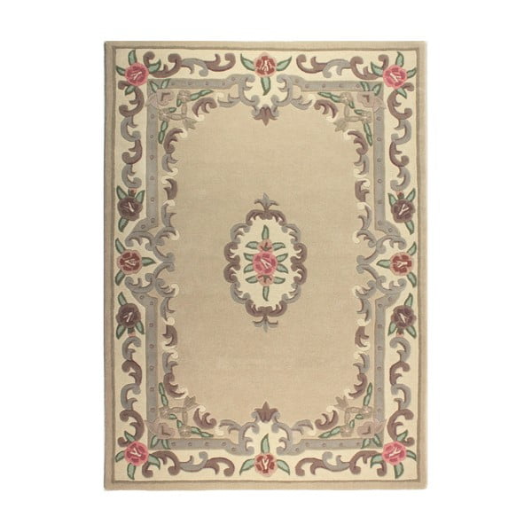 Aubusson bézs gyapjú szőnyeg, 150 x 240 cm - Flair Rugs