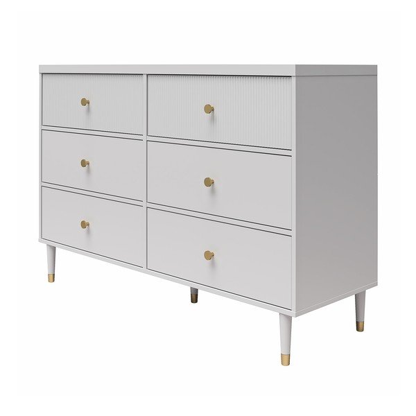 Szürke alacsony komód 138x93 cm Elizabeth – CosmoLiving by Cosmopolitan-image-3