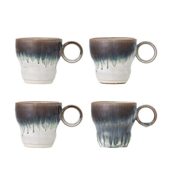 Kék kőedény csésze szett 4 db-os 300 ml Nigel – Bloomingville