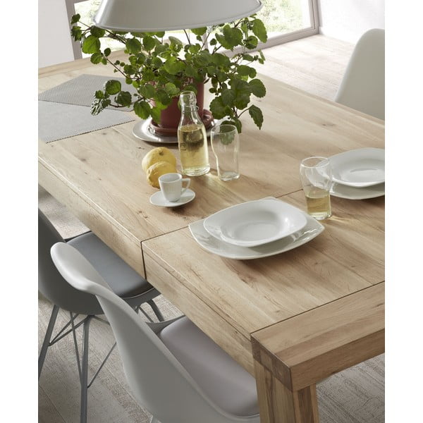 Vivy tölgyfa bővíthető étkezőasztal, 180 x 90 cm - Kave Home-image-2