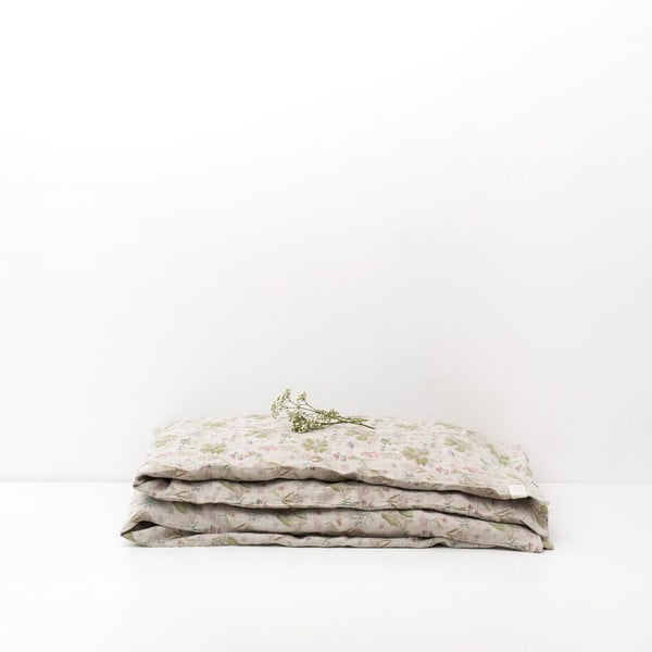 Nature bézs len gyerek ágyneműhuzat, 140 x 200 cm - Linen Tales-image-3