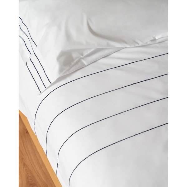Fehér kétszemélyes hosszabbított pamut-perkál ágyneműhuzat 240x260 cm Cintia – Kave Home-image-4
