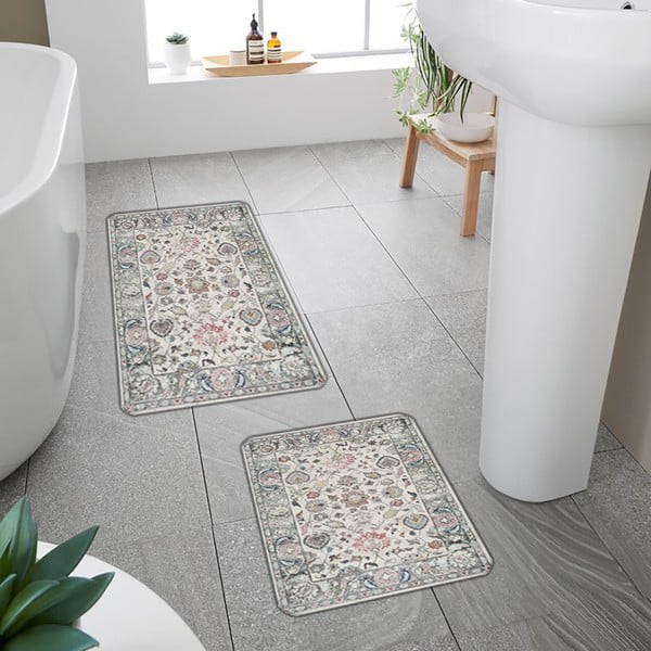 Szürke fürdőszobai kilépő szett 2 db-os 60x100 cm – Mila Home-image-3