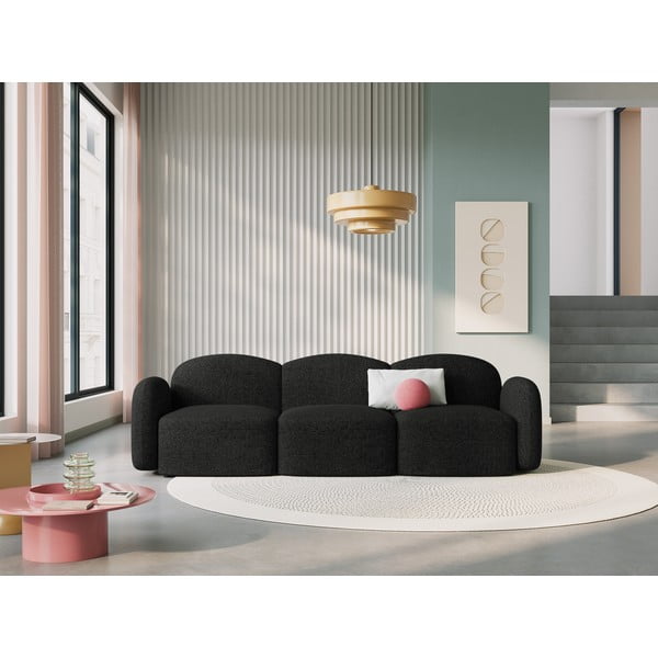 Fekete kanapé 272 cm Blair – Micadoni Home-image-1
