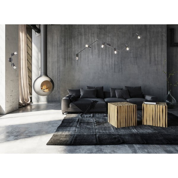 Fekete spotlámpa 8x25 cm Ran – Fischer & Honsel-image-1