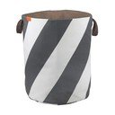 Szürke-krémszínű textil szennyeskosár 5 l Diagonal – Mette Ditmer Denmark